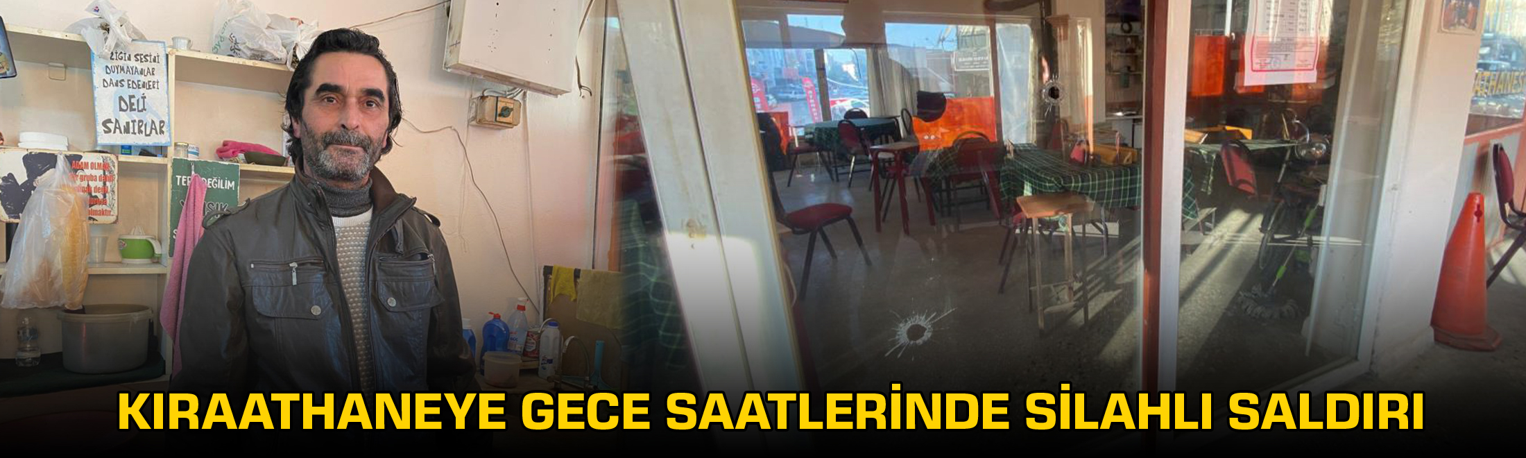 Antalya’da kıraathaneye gece saatlerinde silahlı saldırı